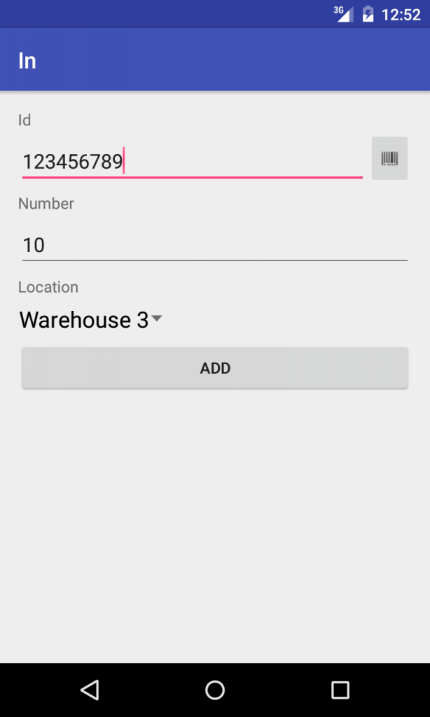 Warehouse storage location overview